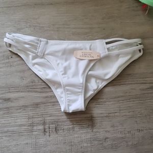 Victoria's secret white cheeky strap swim bottoms